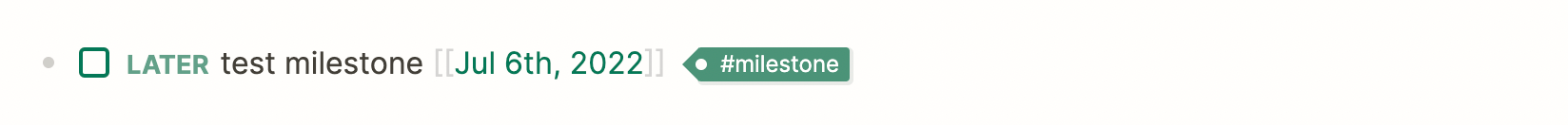 milestone block